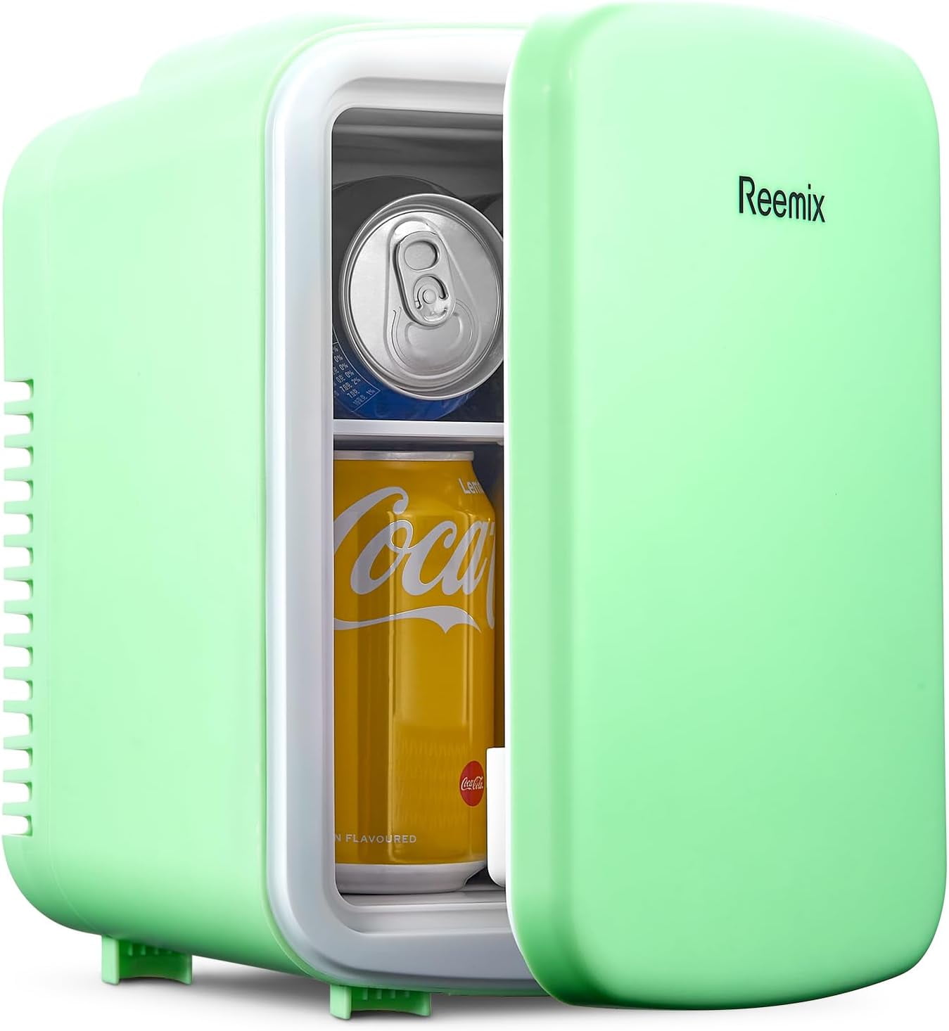 Reemix Portable Mini Refrigerator, Green, 3.7 Liters