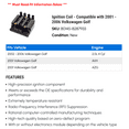 thumbnail image 2 of Ignition Coil - Compatible with 2001 - 2006 Volkswagen Golf 2002 2003 2004 2005, 2 of 2