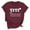 1Wine, variant on Drses Women's Funny Aunt Gift T-Shirt - Short Sleeve Letter Printed Tops for Summer Fashion