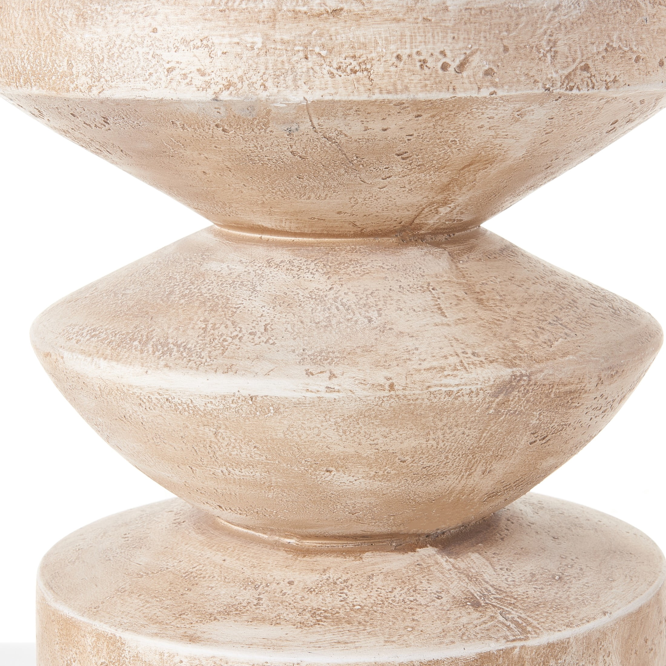 Christopher Knight Home 15.16" Handmade Side Table with Tiered Design, Antique Brown