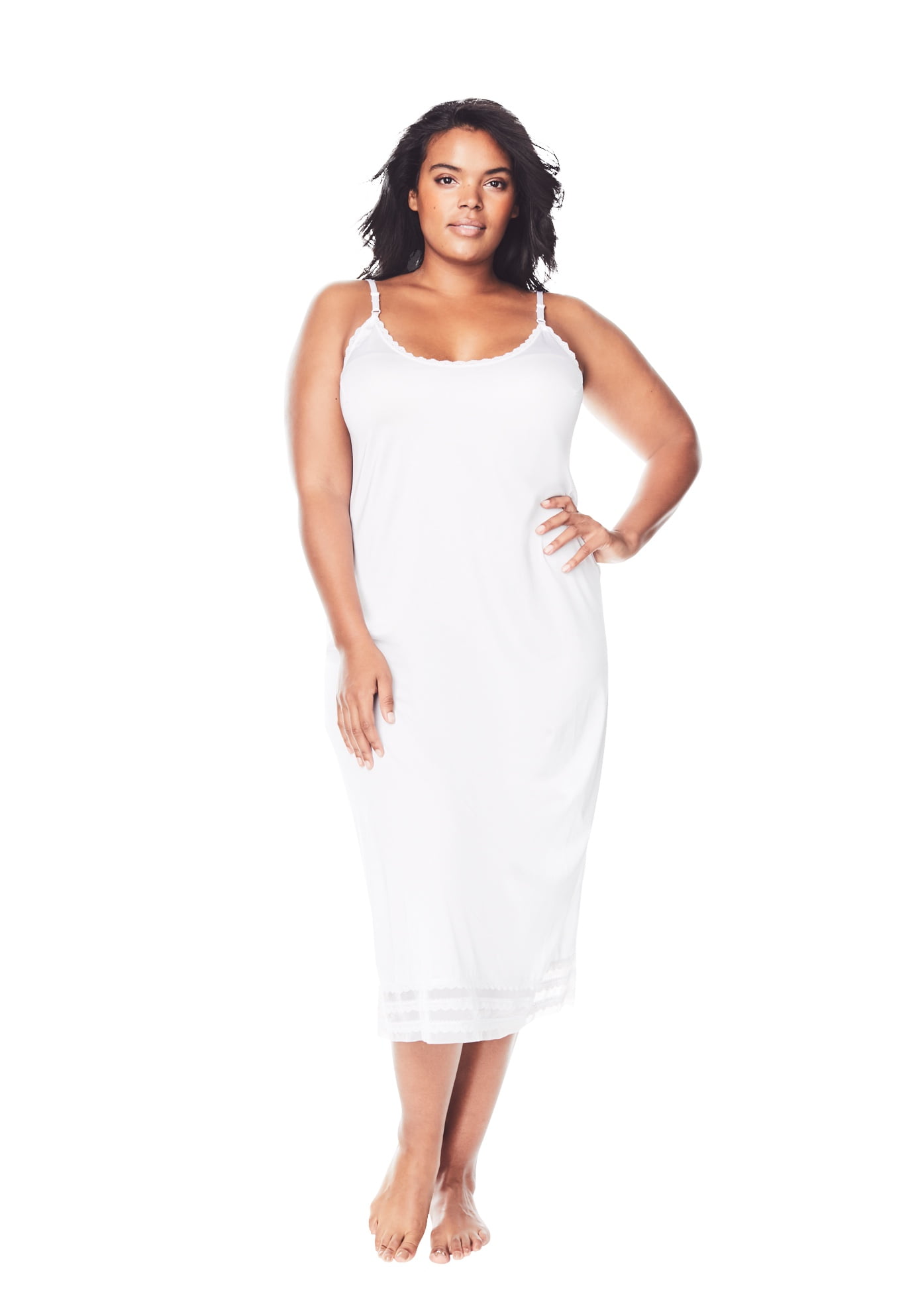 Buy > plus size white slip dress > in stock