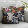 thumbnail image 3 of Chilfamy Flower Crown Pillow Covers for Couch Sofa Indoor Outdoor Pillow Case, Throw Pillow Cover for Home Decor, 1PC 24x24in, 3 of 5