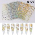 thumbnail image 2 of 8 Sheets Butterfly Nail Sticker Creative Adhesive Nail Decal Manicure Sticker, 2 of 10