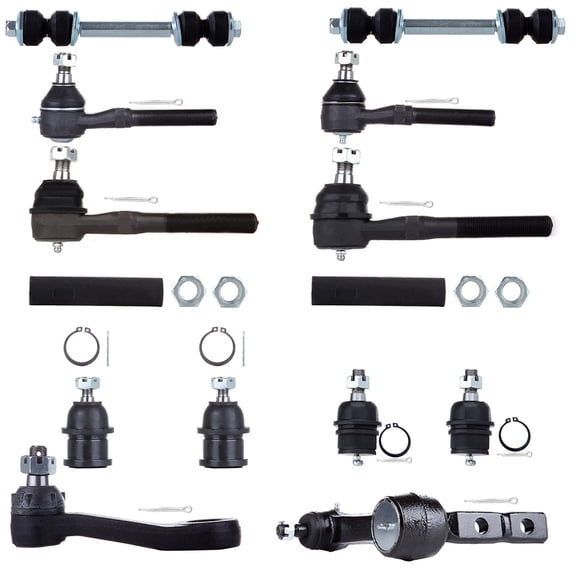 ECCPP 14pcs Tie Rod End Adjusting Sleeve Sway Bar Link Lower Upper Ball Joint Pitman Arm Idler Arm fit for Ford Expedition For F-150 For F-150 Heritage For F-250 For Lincoln Navigator