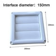 thumbnail image 5 of Goodhd 4-6 Inch Ventilation Cover Exterior Wall Ventilation Grille White Pipe Vent,150Mm, 5 of 9