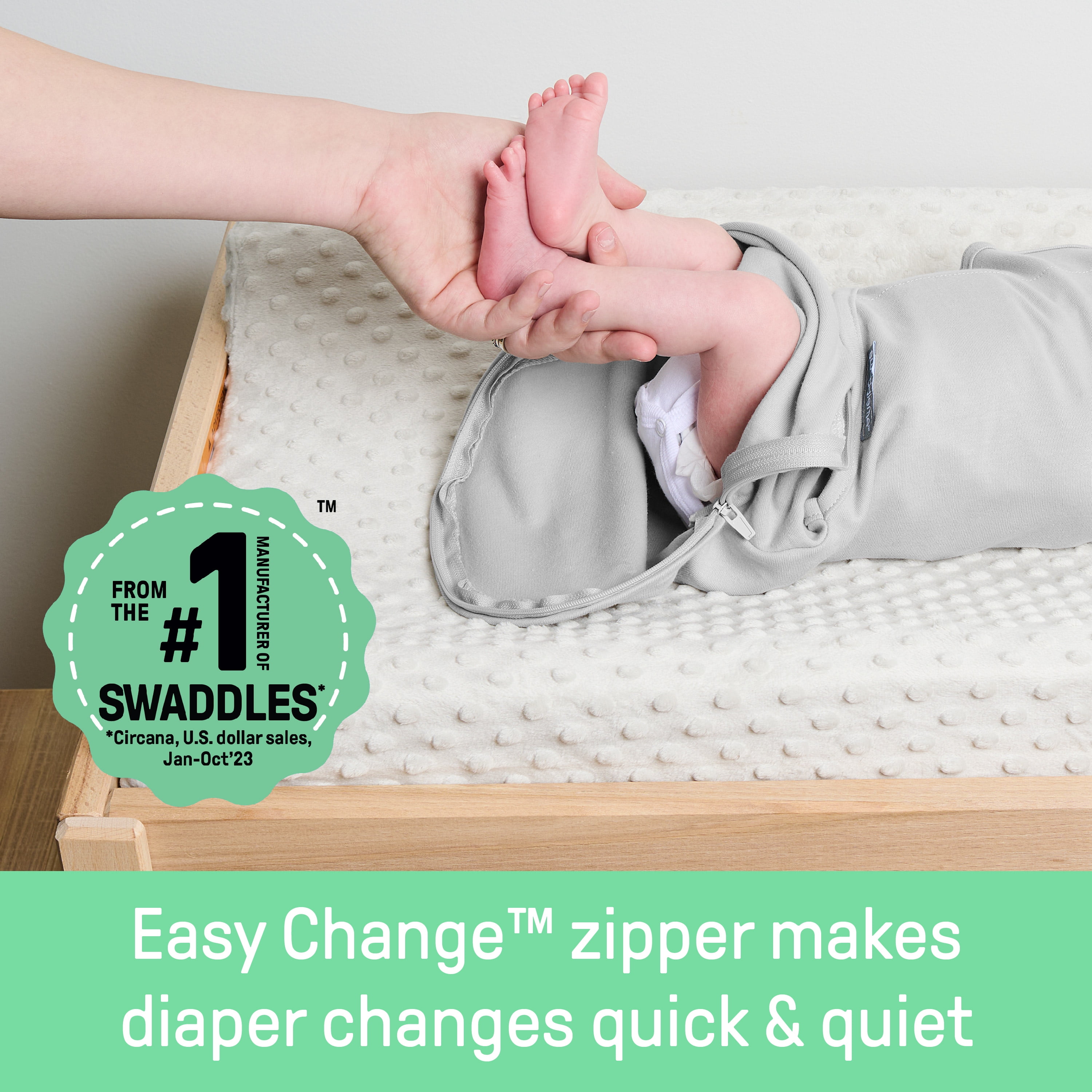 SwaddleMe by Ingenuity Easy Change Swaddle - Peekaboo Panda