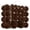 Brown, variant on 46 Pcs Velvet Christmas Ball Ornaments, Deep Red Flocked Hanging Set in 1.6 2.4 3.1 Inch, Soft Round Baubles for Xmas Tree Decor