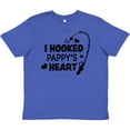 thumbnail image 3 of Inktastic I Hooked Pappy's Heart with Fishing Rod Youth T-Shirt, 3 of 5