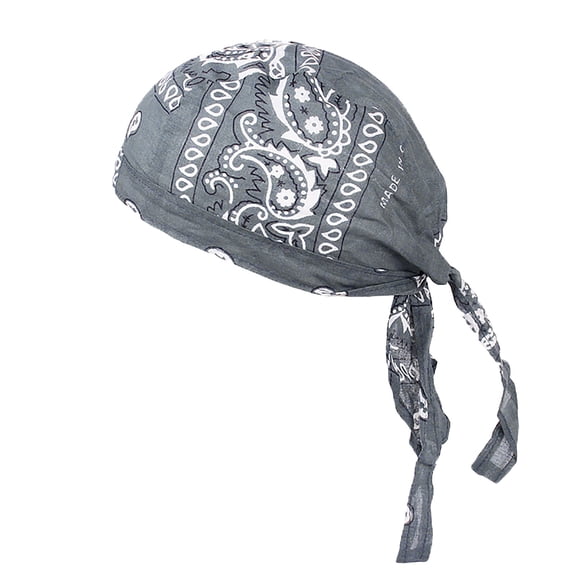 WGRFFH New Unisex Cotton Pirate Bandana Hat for Men Women - Chemo Beanie Outdoor Cycling Cap Polyester Stretchy Headwear Men Cotton Cap Sweat Wicking Beanie Cap Bandanna Biker Head Wrap Quick Drying