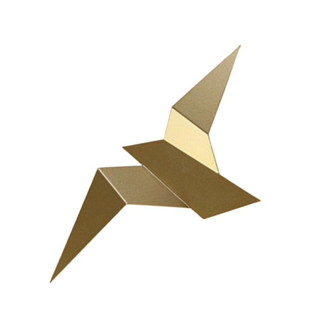 Lámpara de pared LED de luz cálida de pájaro volador Yuyangstore color oro