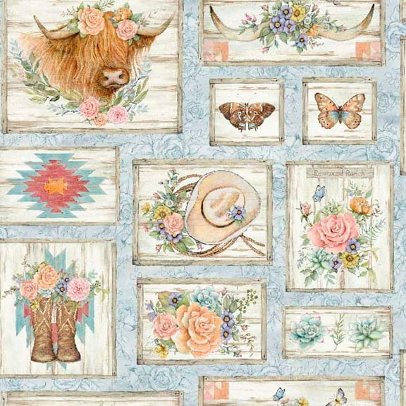 Highland Ranch Ranch Patch Cotton Fabric (1 Yard)