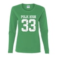 thumbnail image 2 of Wild Bobby, Polk High Bundy 33 Married with Children Fan, Pop Culture, Women Graphic Long Sleeve Tee, Kelly, Small, 2 of 4