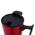 thumbnail image 4 of Taza doble pared acero/corcho con tapa 300 ml-kilia rojo 8.5 x 12, 4 of 5