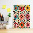 thumbnail image 2 of FORMRS Acrylic Clipboard with Low Profile Clip Standard A4 Letter Size, 12.5" x 9", Colorful Flowers, 2 of 8