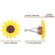 thumbnail image 3 of Clip de ventilación para difusor de coche, lindo ambientador de aire para coche, Clip de girasol para coche, decoraciones interiores de ventilación (amarillo) (2 unidades), 3 of 5
