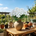thumbnail image 4 of 2 Pcs Artificial Hydrangea Flower 11x7 Inch, Faux Impatiens Bloom for Vase Arrangement, Realistic Wedding Table Centerpiece for Home Bedroom Shelf, 4 of 4