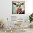thumbnail image 3 of Stupell Industries Hipster Cow with Bowtie Animals & Insects Painting Gallery Wrapped Canvas Art Print Wall Art, 36 x 36, 3 of 8