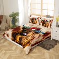 thumbnail image 3 of Cattle Comforter Cover King Size, Cow Skin Hair Fur Print Farmhouse Livestock, 3 of 9