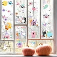 thumbnail image 2 of Kreatwow Pastel Halloween Party Decorations 6pcs Pastel Halloween Window Clings Halloween Window Stickers Decorations Ghost Bat Pumpkin Boo Double-Sided Window Decals Macaron Halloween Window Decor, 2 of 6