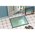 thumbnail image 2 of Carolines Treasures BB7635JMAT Welcome Friends White French Bulldog Doormat 24x36 36"L x 24"W multicolor, 2 of 4