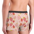 thumbnail image 3 of Disketp Strawberry Men's Boxer Briefs,Soft and Breathable Cotton Underwear with ComfortFlex Waistband, 3 of 7