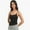 Black, variant on Women Sexy Square Neck Tank Top Summer Going Out Basic Cami Shirt
