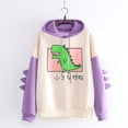 thumbnail image 2 of Pompotops Mode Femmes Décontracté Imprimé Manches Longues Sweat-Shirt Dinosaure en Solde, 2 of 4