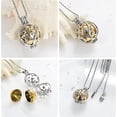 thumbnail image 5 of Tree of Life Urn Necklace for Ashes for Women Men Hollow Small Ball Cremation Necklace Stainless Steel Urn Pendant, 5 of 8