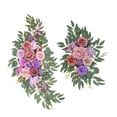 thumbnail image 3 of 2Pcs Artificial Floral Swag Wedding Arch Flowers Home Decorative Floral Swags Artificial Flower Arch Decor for Party Backdrop Pink, 3 of 9