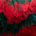 thumbnail image 6 of Otqutp New Born Baby Girl Christmas Outfit My First Christmas Dress Girls Long Sleeve Bowknot Tulle Tutu Skirt Santa Clothes, 6 of 6