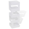 thumbnail image 1 of White Square Umbrella Stand Storage Holder Walking Stick Steel 48.5 cm, 1 of 4