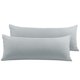 thumbnail image 1 of Cuerpo Almohada Funda con Cremallera Cierre PiccoCasa Juego de 2 Almohada Fundas Suave 1800 Microfibra Gris claro 51cmx183cm, 1 of 6