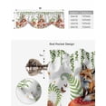 thumbnail image 4 of Tie Up Valance Curtain for Kitchen,Watercolor Pastoral Theme Rod Pocket Short Curtains Adjustable Tie-Up Shade Valances,Mushroom Fox Leaf Butterfly Star Window Treatment for Bathroom Living Room, 4 of 8
