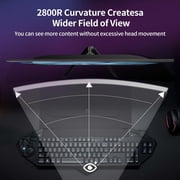 ZZA 24 Inch Curved Gaming Monitor 200Hz/180Hz FHD 1080P Frameless Display, AMD FreeSync, 1ms Low Motion Blur, Eye Care, DisplayPort & HDMI, VESA Mount,for PC Gaming,PS5,Home Office – Black