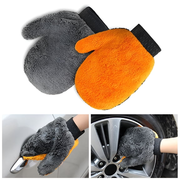ACDANC Car Care Glove Plush Microfibre Wash Mitt Microfiber Car Cleaning Detailing