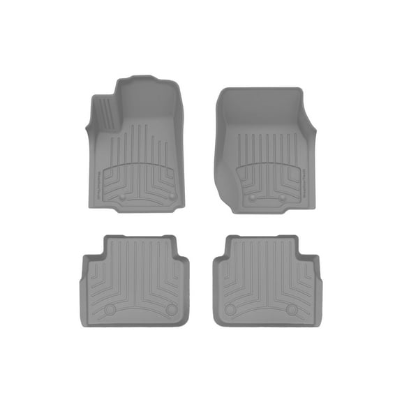 WeatherTech FloorLiner HP Custom Fit Floor Mats compatible with 2021-2025 Jeep Grand Cherokee L - 1st & 2nd Row (2-pc. Rear Liner), Grey
