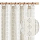 thumbnail image 1 of Cortinas Jinchan Boho, mezcla de lino, color gris rústico, 244 cm, 2 paneles, 1 of 9