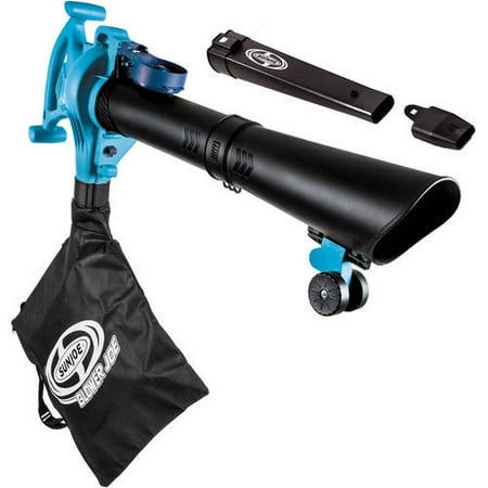 Sun Joe SBJ605E-BLU-RM 3-in-1 Electric Blower | 250 MPH | 14 Amp | Vacuum | Mulcher | Blue (Refurbished)