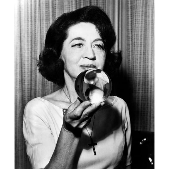 Astrologer And Psychic Jeane Dixon Holding A Crystal Ball. Courtesy Csu ArchivesEverett Collection. History