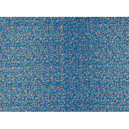 Zelouf All Over Scattered Sequins On Single Span , Sewing, DIY, Crafts Fabric by the Yard, Peacock/multi, 3 Yard