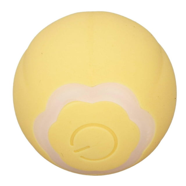 Gravity Intelligent Rolling Ball Interactive Pet Toy Ball Self Propelled Cat Ball for Kitten Dog Playing Yellow Neutral English Packaging