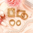 thumbnail image 5 of 100 Pcs Mini Gold Picture Frames, Vintage Resin Photo Frame Set with Assorted Shapes, Small Decorative Frames for Jewelry Display, Photography Props, DIY Crafts, Gift Supplies, 5 of 8