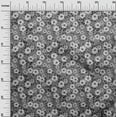 thumbnail image 3 of oneOone Cotton Cambric Gray Fabric Floral Craft Projects Decor Fabric Printed By The Yard 42 Inch Wide, 3 of 5