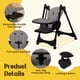 thumbnail image 4 of Silla Alta para Bebé FAHKNS 6 en 1 Convertible Plegable Gris, 4 of 7