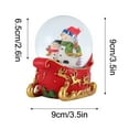 thumbnail image 3 of Christmas Santa Claus Glowing Crystal Ball, Lighted Snow Globe Christmas Christmas Decor Cute, Christmas Snowglobes Christmas Desk Decor, 3 of 5