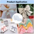 thumbnail image 5 of 2.36 inch Glitter Wired Ribbon 10.9 Yards White Diamond Ribbon Sequins Lace Mesh Trim for Wreaths Garland Gift Wrapping Large Bows Making Crafts Christmas Tree Home Décor White, 5 of 5