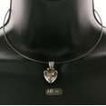 thumbnail image 3 of Mi Amore Heart Glitter Reversable Choker-Necklace Dark-Silver & White, 3 of 3