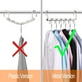 thumbnail image 6 of TRIANU Magic Clothes Hangers Smart Closet Saver Pack of 12 – Heavy-Duty Chrome Steel, Space Saving Wonder Hanger Wardrobe Organizer System for Wrinkle-Free Organization, 6 of 7