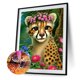 thumbnail image 2 of Cuadros Decorativos 5D bricolaje ronda completa taladro diamante pintura leopardo Kit decoración del hogar (ZQ043) Wdftyju de costura negro 4 estilos, 2 of 9