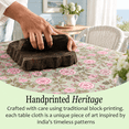 Cpc Pink Tourmaline Block Printton Rectangle Tablecloth 70x108 Inch ...